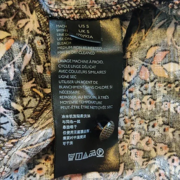 Anthropologie Maeve Fall Leaves Tunic Dress Size Small - Picture 8 of 8